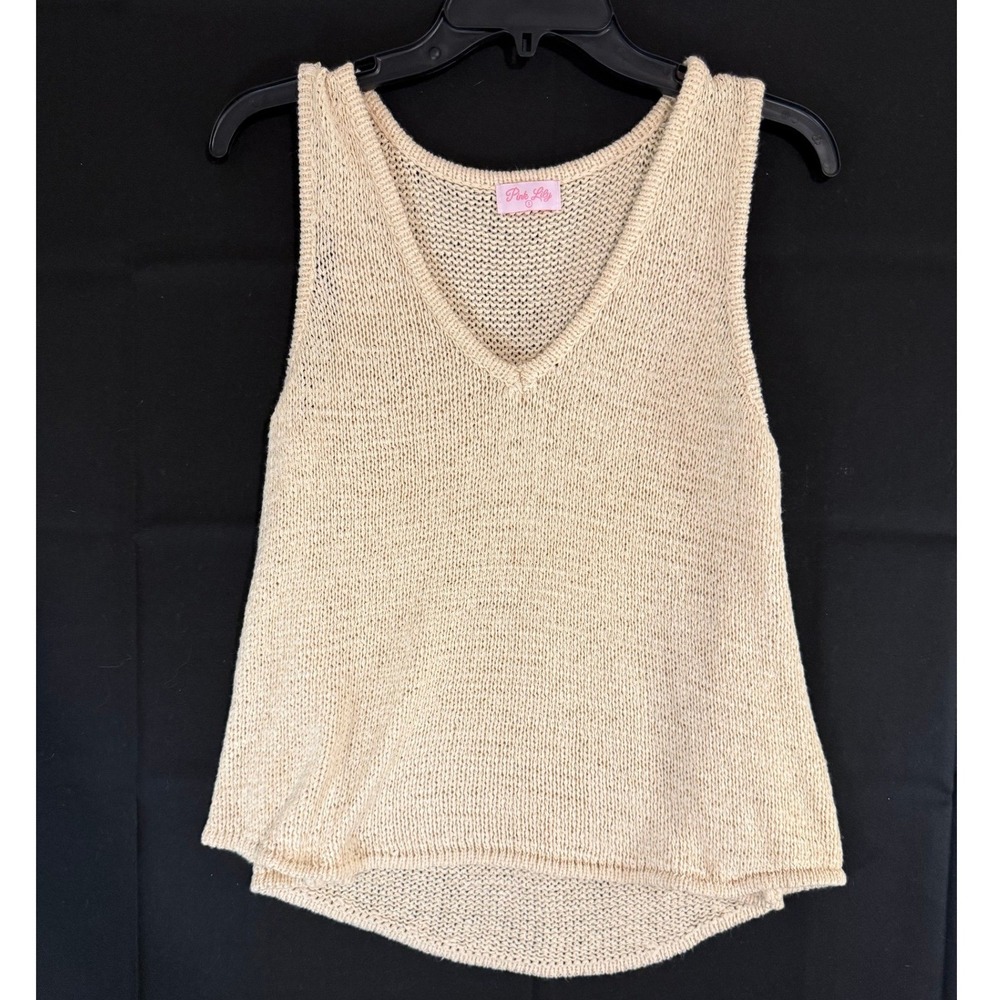 Pink Lily Knit Sweater Small